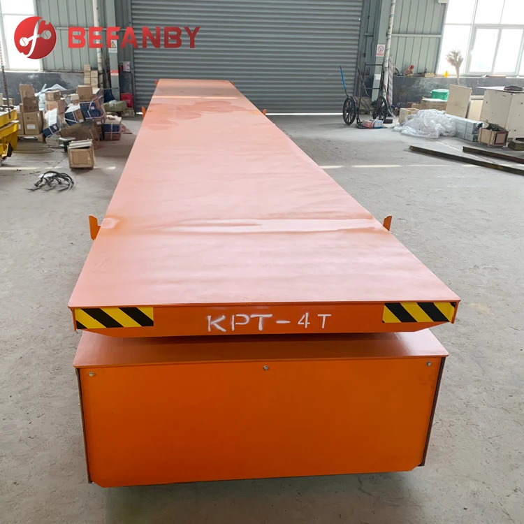 Hydraulic motorized transfer trolley electric car mover for assembly line