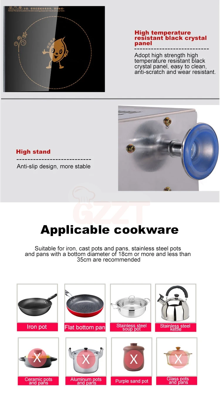 Мода 3500 Вт Oem Ih Foshan цена электрическая индукция Hotpot плита Ресторан плиты вверх топ приготовление индукционная