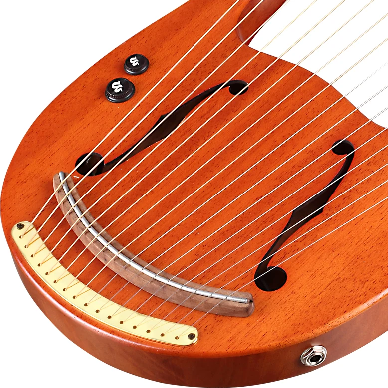 2022 Walter new wholesale 16 string lyre harp with EQ,solid mahogany wood harp,Best Selling lyre harp WH-16EQ