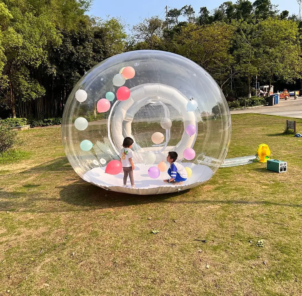 Inflatable Bubble Tent PVC Globe Clear Transparent Igloo Dome Tent Outdoor Camping Event Wedding Party Inflatable Bubble House