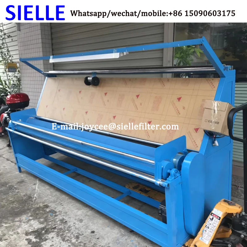 Best quality Fabric Rewinding Cloth Rolling Textile Length Counting Machine