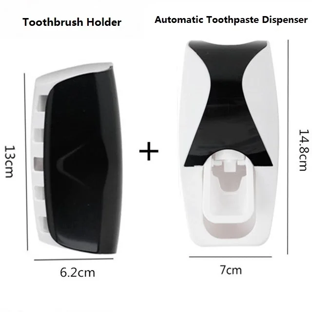 
wall mount B536 Bathroom Automatic toothpaste squeezer Toothbrush Holder 