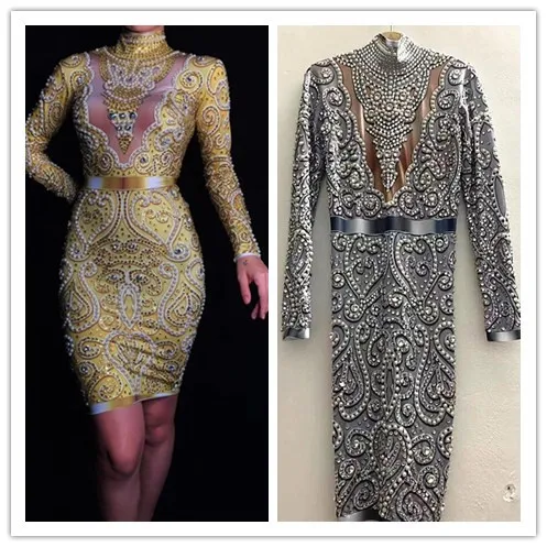 Женское сексуальное Клубное платье со стразами и цветочным принтом вечернее для вечеринки дня рождения автошоу выпускного вечера торжественные костюмы