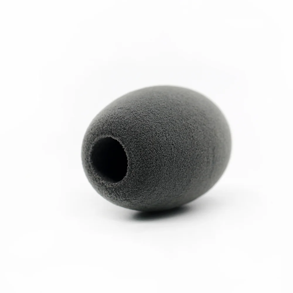 Чехлы для микрофона из пены серые, губчатые Чехлы для микрофона с принтом логотипа на заказ