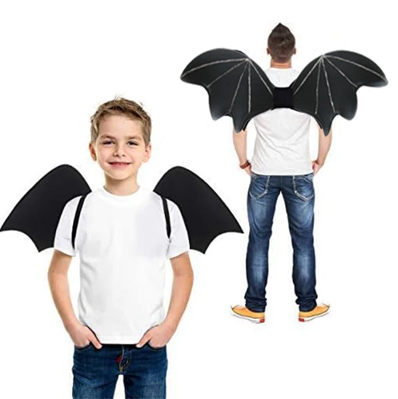 2 Pack Parent-Child Bat Wings  Backpack Party Favors Halloween Decorations for kids