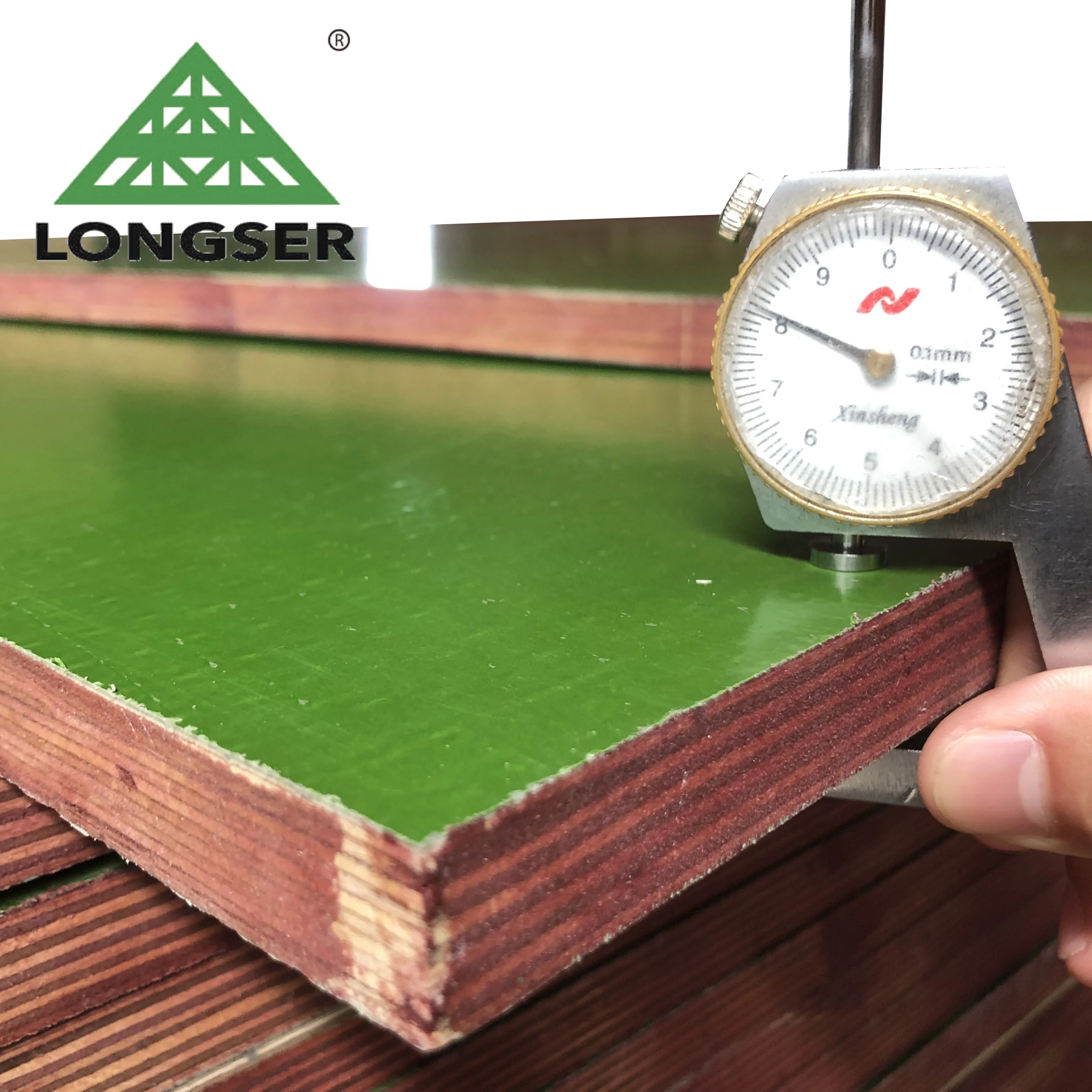 Phenolic Glue 15mm 18mm Plastic concrete formwork / Plastic Coated Plywood Sheets