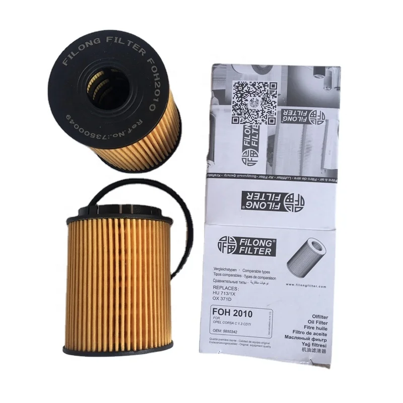 FILONG manufacturer Oil Filter Element   FOH-2010 5650342 73500049 HU713/1X OX371D OE670 CH9713ECO SH4794P L330 E60HD110