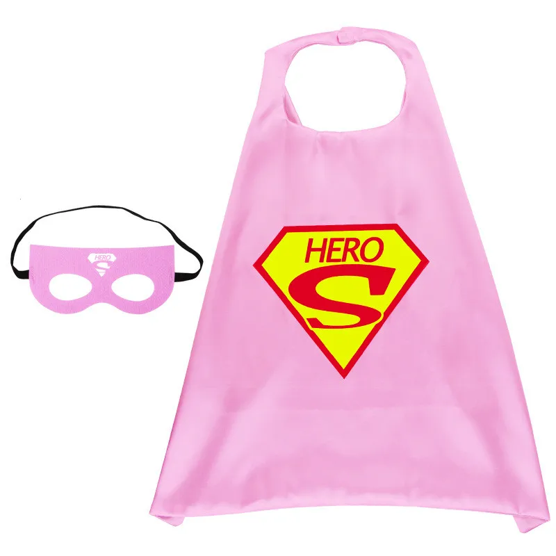 Custom Made Cheap Children kids Costume Halloween Cute Superhero Capes Dress and Mask In TV & Movie Costumes For Boys and Girls