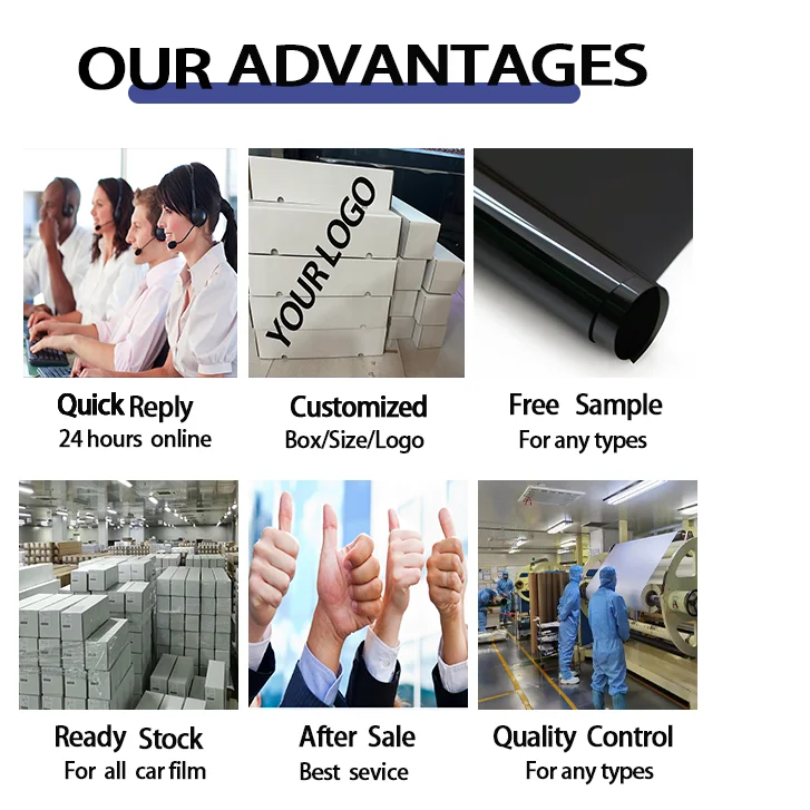 PET Explosion Proof Armored Windshield Protection Glass Film For Car Automotive Window Film Decoration