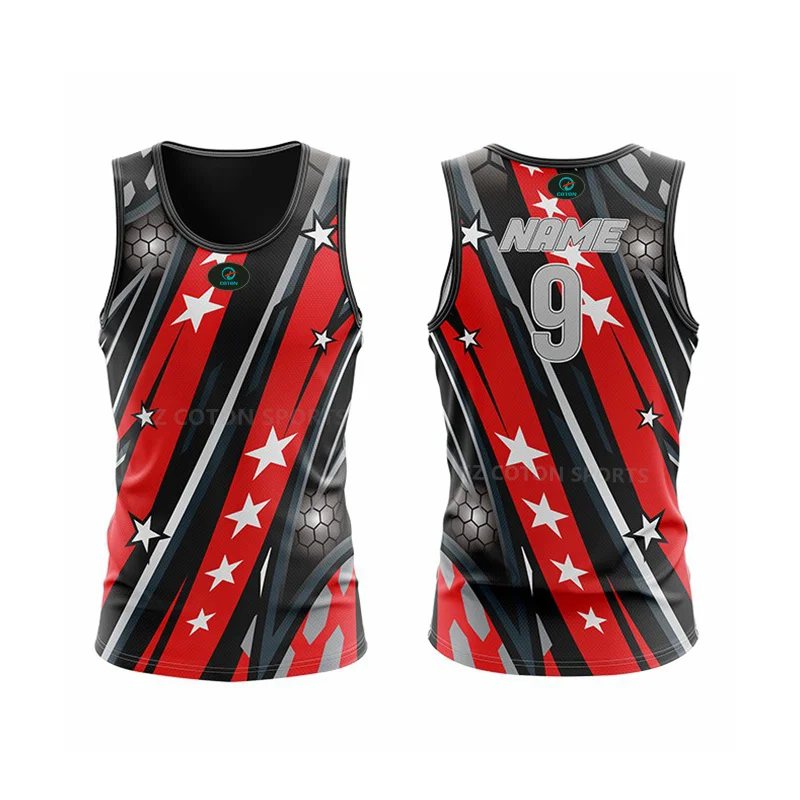 Wholesale afll jersey custom touch football rugby singlet breathable mens touch rugby jersey with sublimation printing