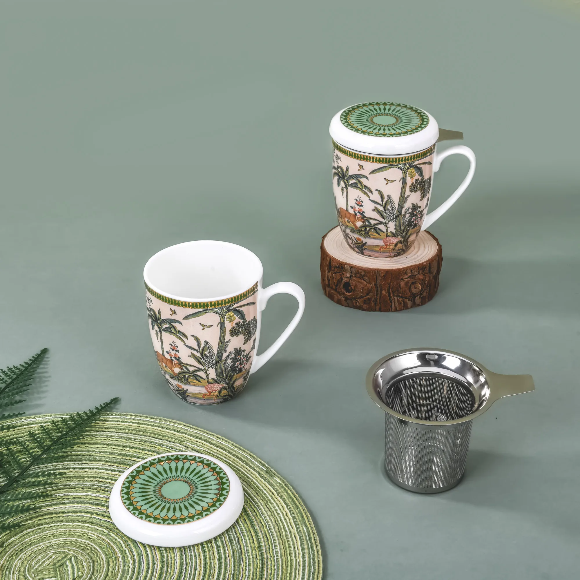 Ceramic Vintage Tea Cup & Saucers Set of Cups Porcelain Coffee & Tea New Bone China Teaware Floral Tea Mug Set Gift Box