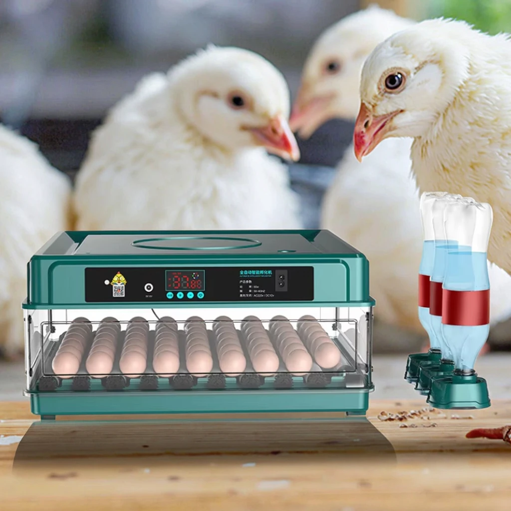 Инкубатор для яиц полностью автоматический электрический с лучшей ценой простой в использовании вместимостью 15/30/48/70/130 шт. мини-инкубатор 48 куриных и перепелиных