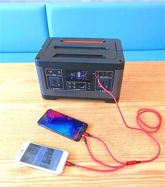 
Off Grid Portable Charger 520Wh 140400mAh Battery Power Pack 220V Camping Generator Power Station for Phone Laptop Drone 