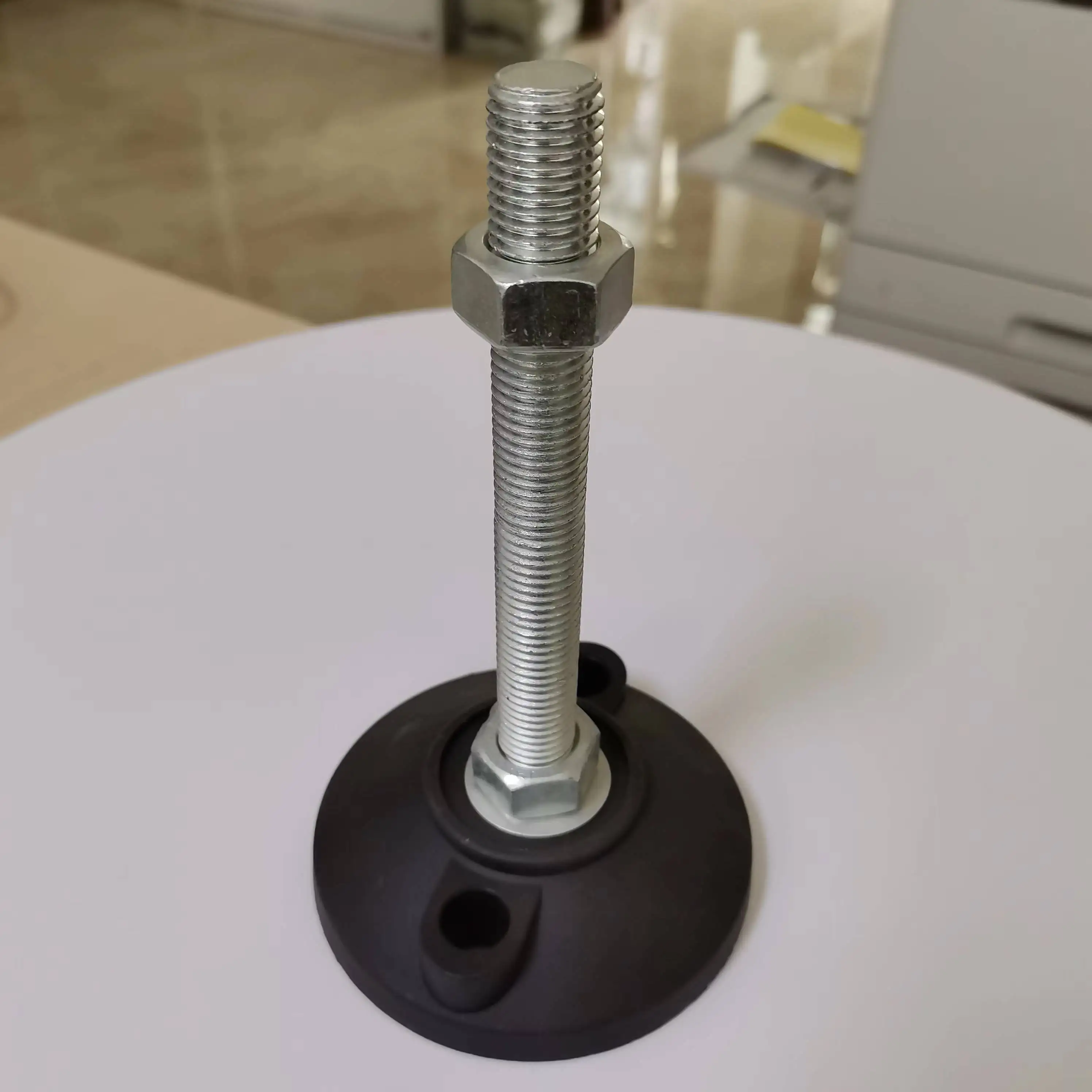 Galvanized carbon steel support foot nylon rotary adjustable foot foot cup