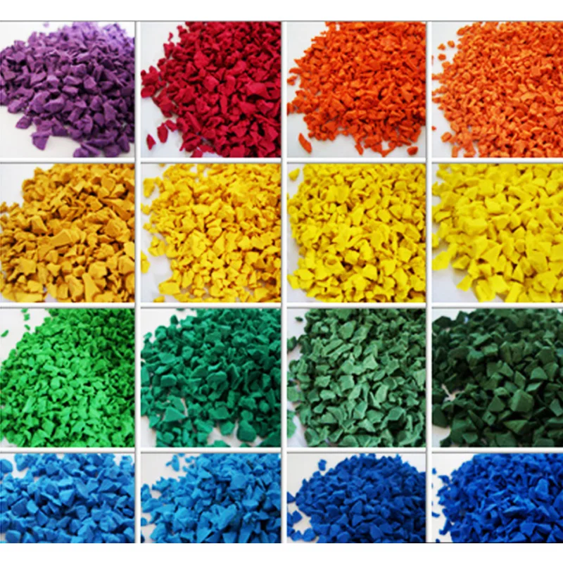 Red EPDM Rubber Granules Crumbs for Jogging Track Surface Rubber Granules