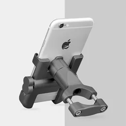 Full protection adjustable bicycle phone holder aluminum alloy 360 rotating security lock scooter bike motorcycle phone holder