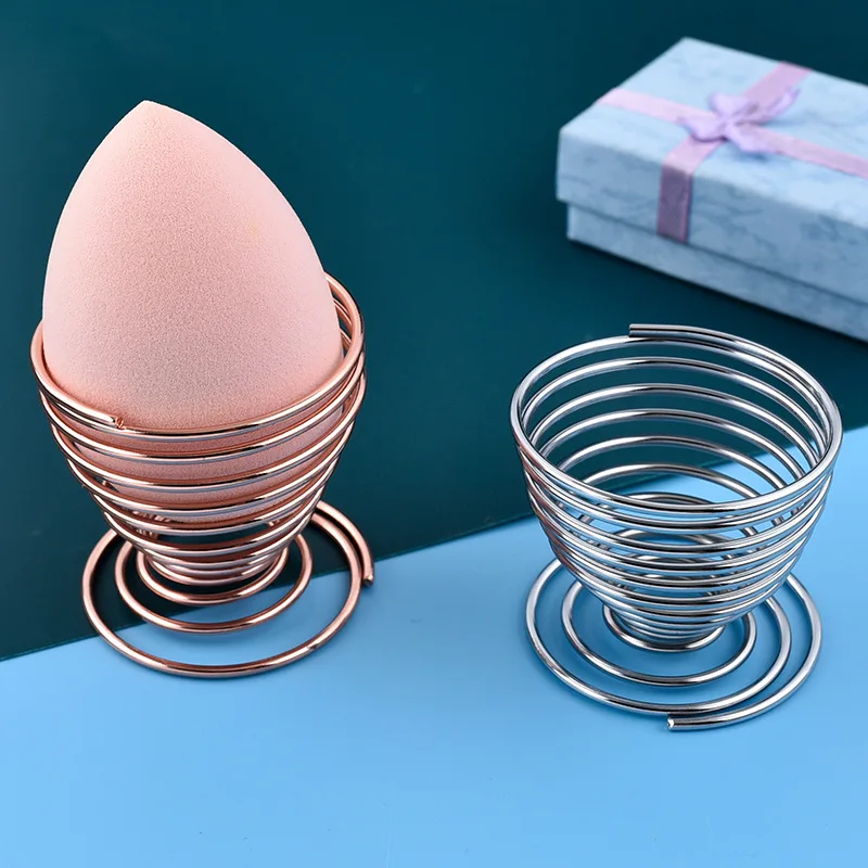 New Metal Makeup Sponge Holder Makeup Sponges Rack Stand, Powder Puff Sponge Support Display Stand
