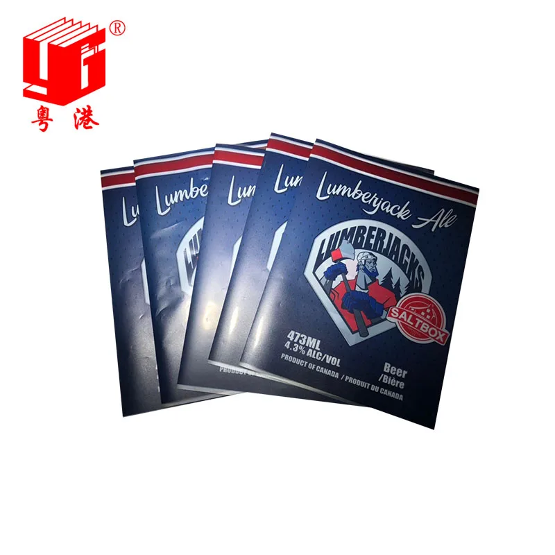 high quality customized shrink label for beer shrink sleeve label cans