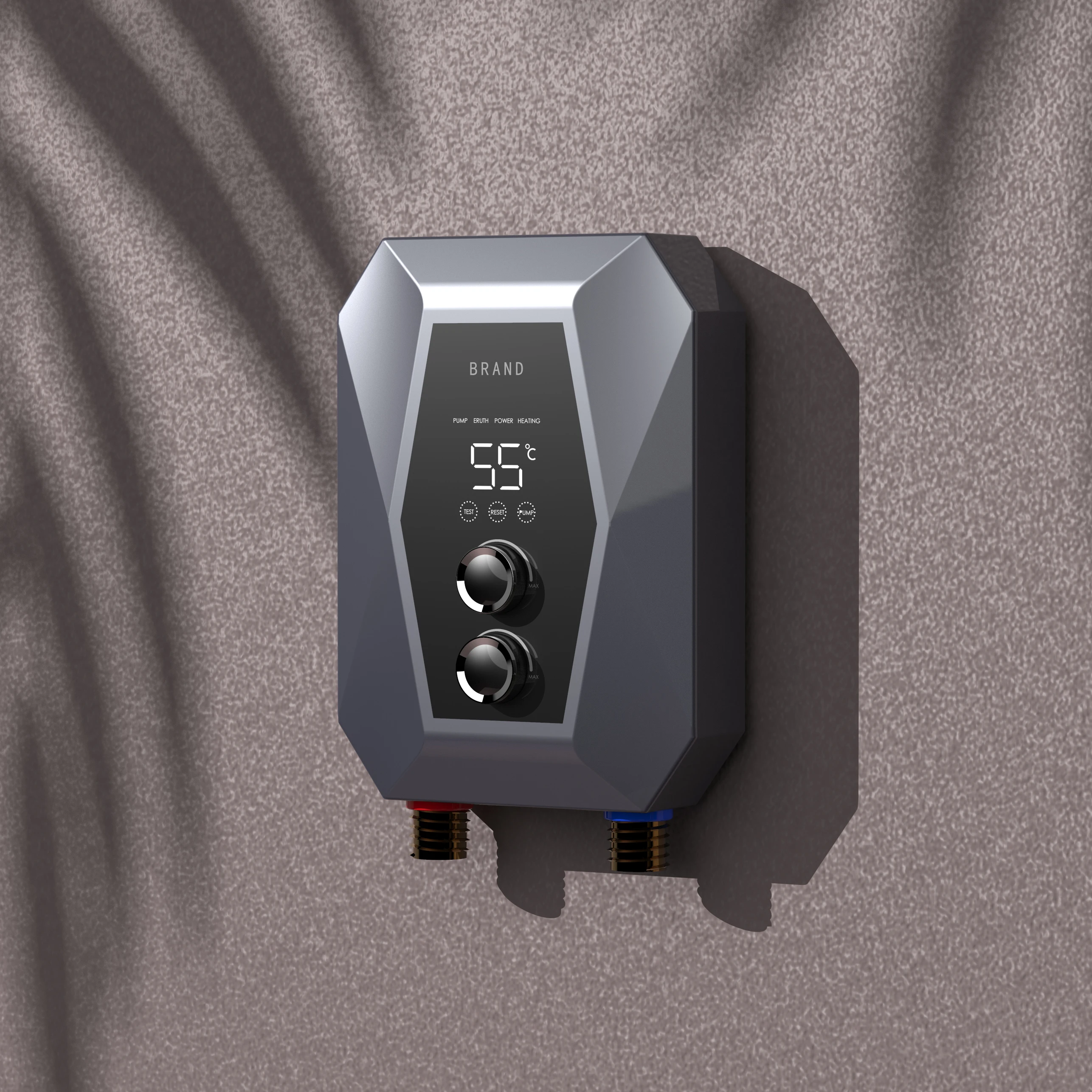 5.5KW Instant tankless Electric Water Heater unlimited volume water heater with powers knob control under kitchen sink bathroom