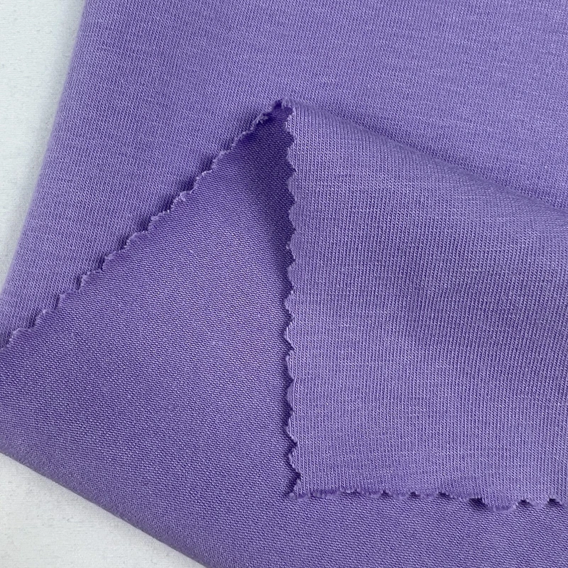 40S 95% органический хлопок 20D 5% спандекс 180gsm один трикотажный материал для тройника и домашней одежды