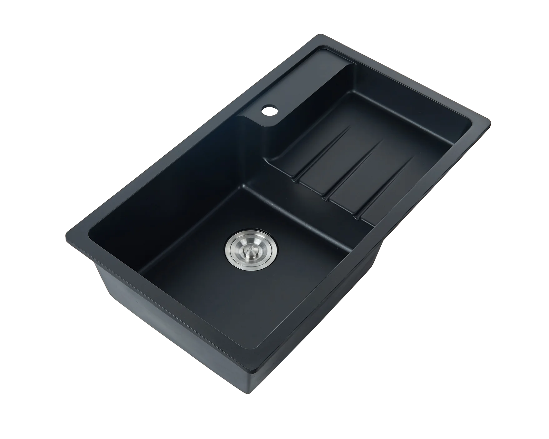 Ls-Sx01 Black Household Cleaning Composite Granite Undermount Kitchen Quartz Basin Sink