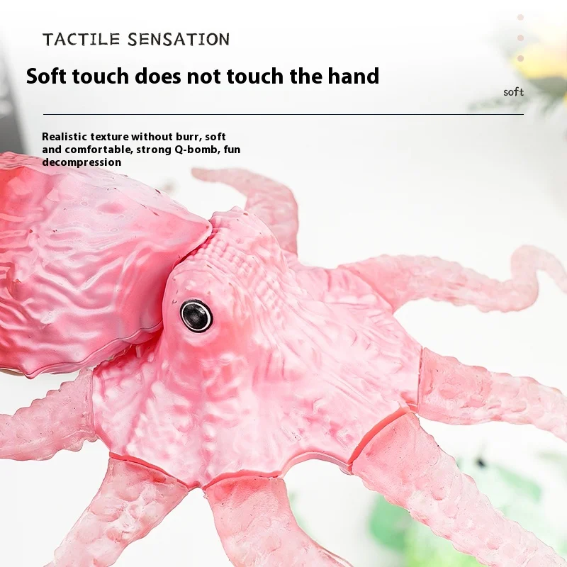 TPR Soft Stretchy Toys for Boys and Girls, Stress relief toys Squishy Sea Creatures for Kids,Rubber Ocean Animals Toys