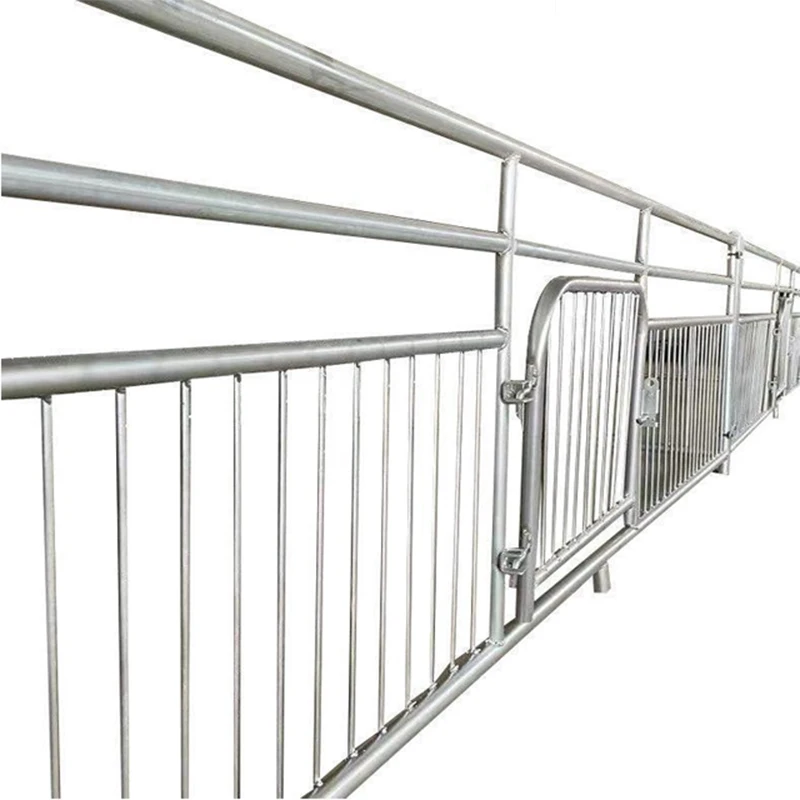 Feeder and Sow Gestation Pen with Limit Bar for Pig Stalls Fattening Animal Cages for Pig House