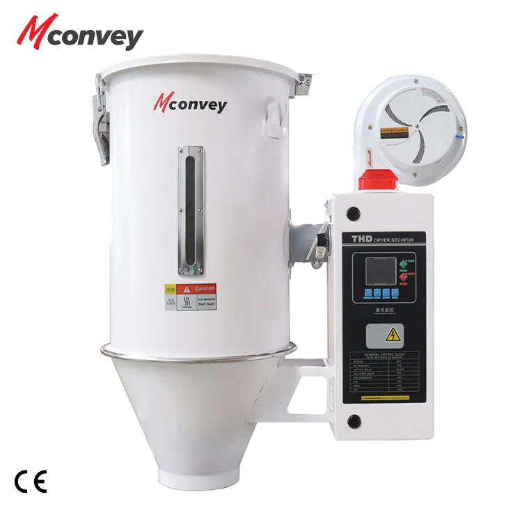 Hot air Energy saving hopper dryer 25kg autoloader plastic raw material Hopper Dryer For Extrusion