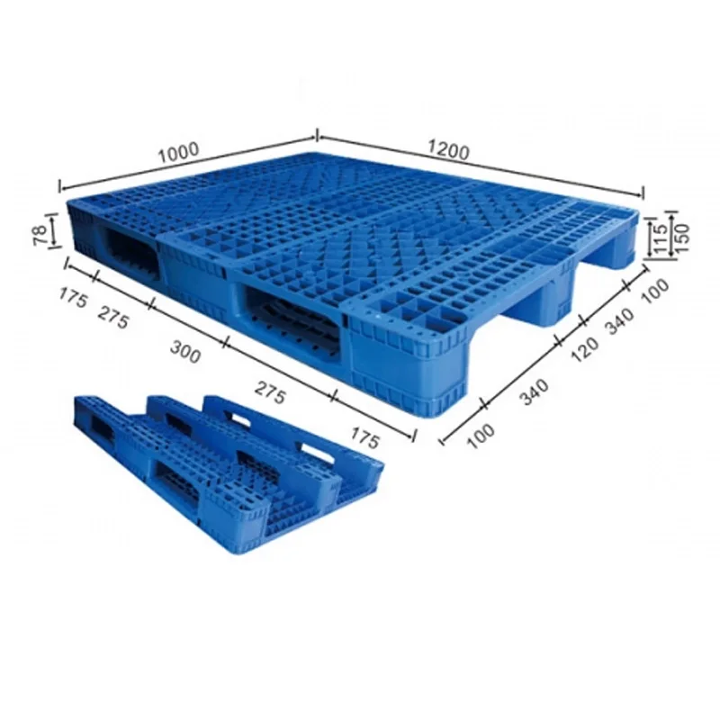 wholesale Pallet Prices1300x1100 Cheap Single Face Plastic Blue Style hdpe china Euro Plastic pallet for sale