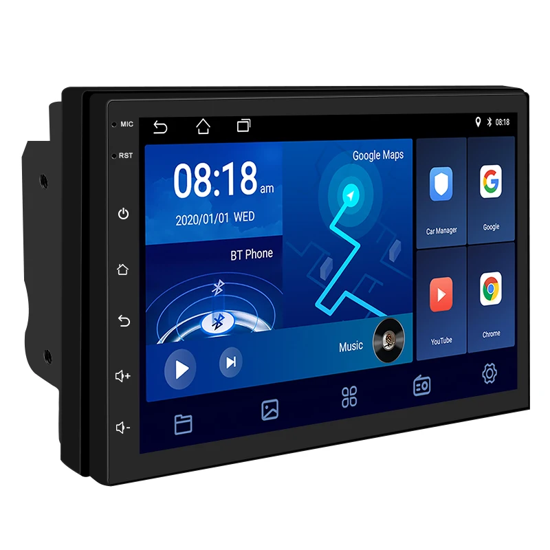 2din android автомобильный монитор 7 дюймов сенсорный экран автомобиля стерео радио carplay Мультимедиа DVD плеер