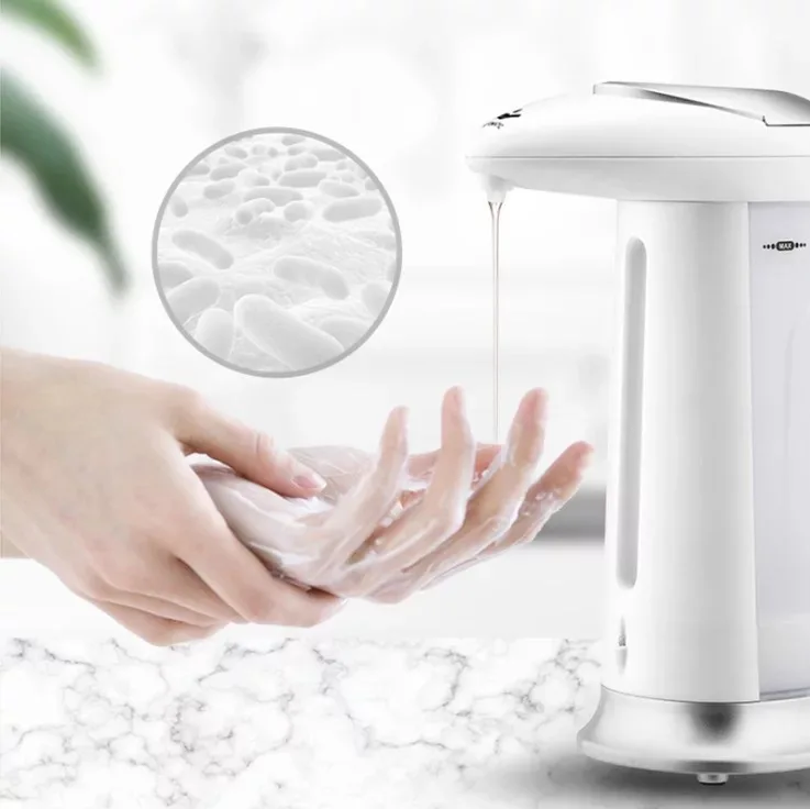 Best selling plastic 400 ml  touch free soap dispenser household automatic soap magic liquid Sanitizer dispenser
