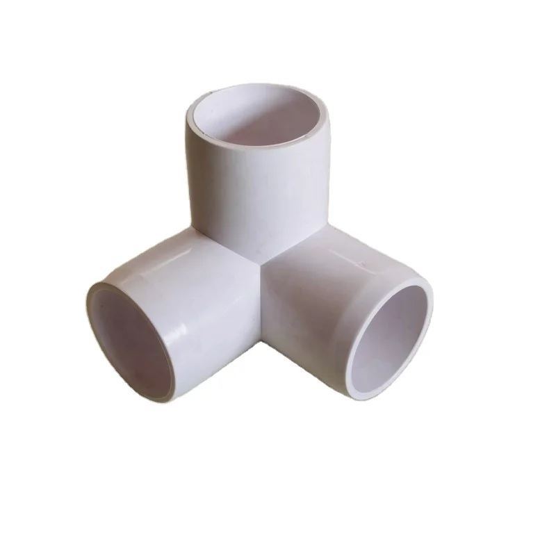ASTM SCH4  3 Way Tee PVC Fittings 3Way Tee Elbow PVC Elbow Fittings, For Build Heavy Duty Furniture with 1 Inch PVC Pipe