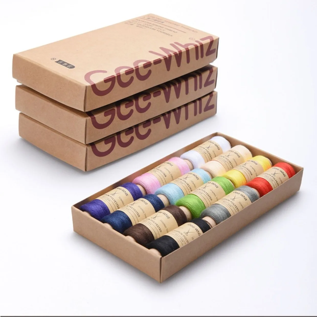 Hot Sale Wholesale 40/2  Tailoring Threads 100% Spun Polyester Yarn Sewing Thread 12Rolls Set Sewing Machine 200 Meter /Roll