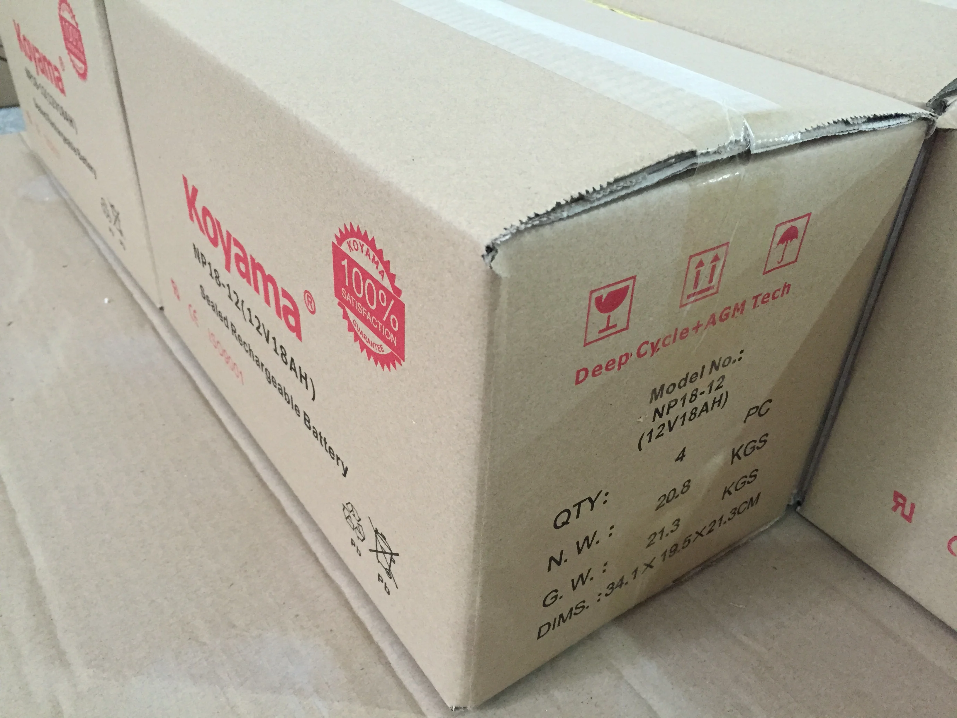 UPS BATTERY 12V 18AH AGM Lead Acid Battery For Lights, Jump Starter