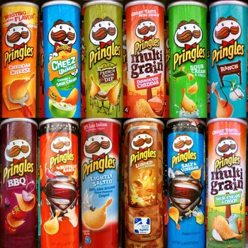  Чипсы для картофеля Pringle доступны в различных размерах и
