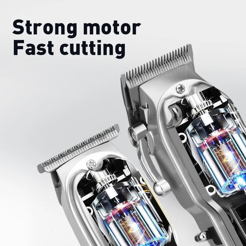 RESUXI LM2026 Manufacturer Barber Shop Wireless Professional Hair Cutting Machines Men Hair Clipper Trimmer Set Usb LM-2026