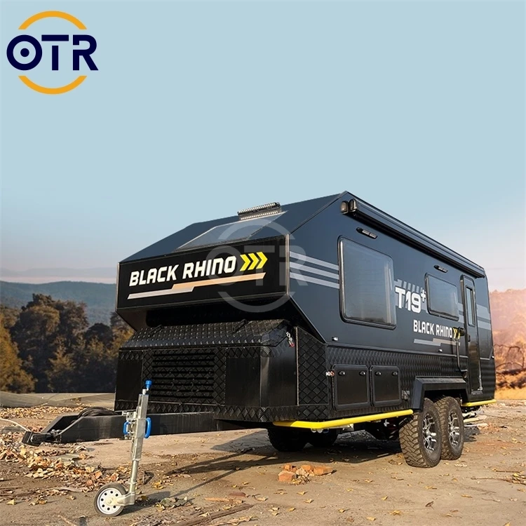 19Ft Popular Pop Top Overland 1 Year Mini Camper Caravan 19 Ft Off Road Camper Caravan Travel Trailer With Electric Brake