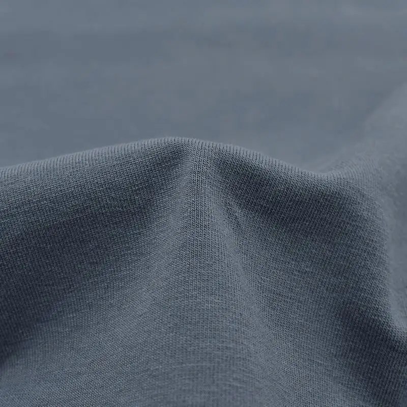 China whole GRS supplier plain single jersey fabric made from recycled plastic bottles