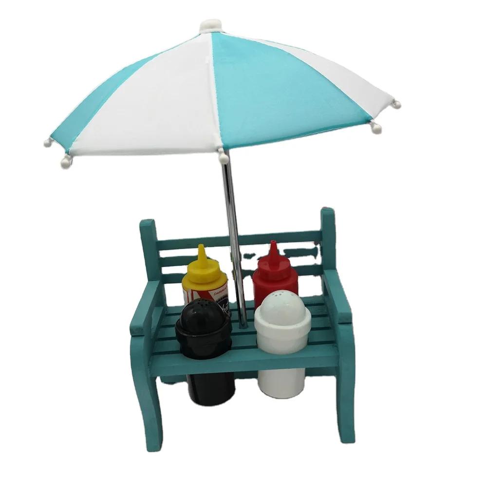 
Mini picnic BBQ Condiment set Antique Outdoor Portable BBQ Tool Table Set kids garden BBQ toy 