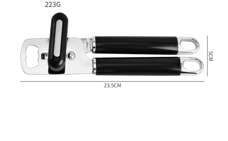 Classic Multifunction Can Opener  Bottle Opener  Larger Turning Knob Built in Bottle Opener