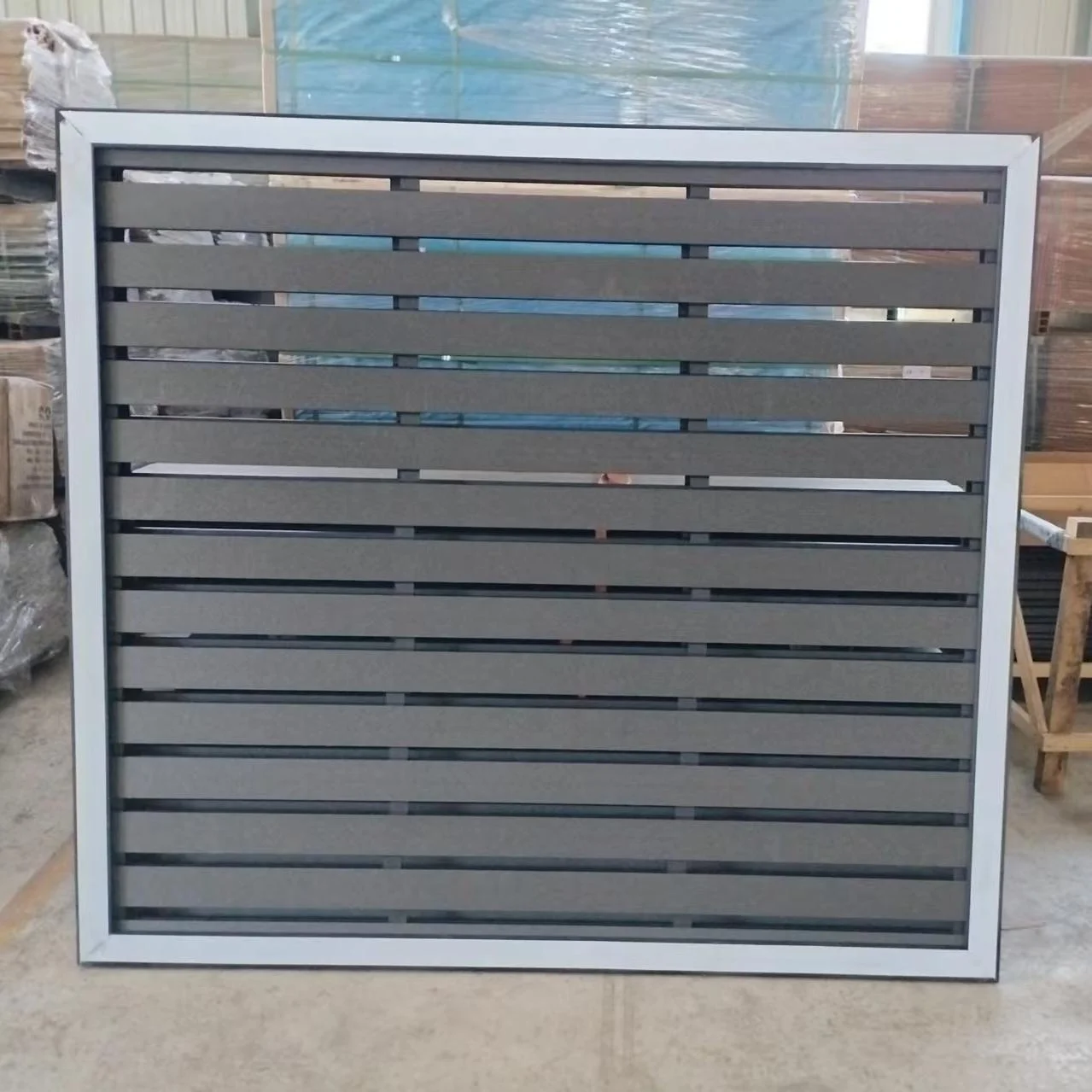 wpc fencing door composite Manual sliding gate for yard