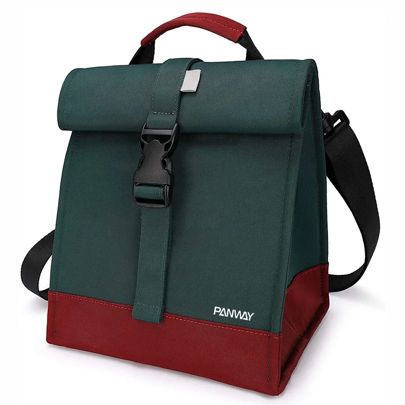 Lunch bags kids Custom Portable Thermal roll top lunch Tote Insulated cooler bags for Office School