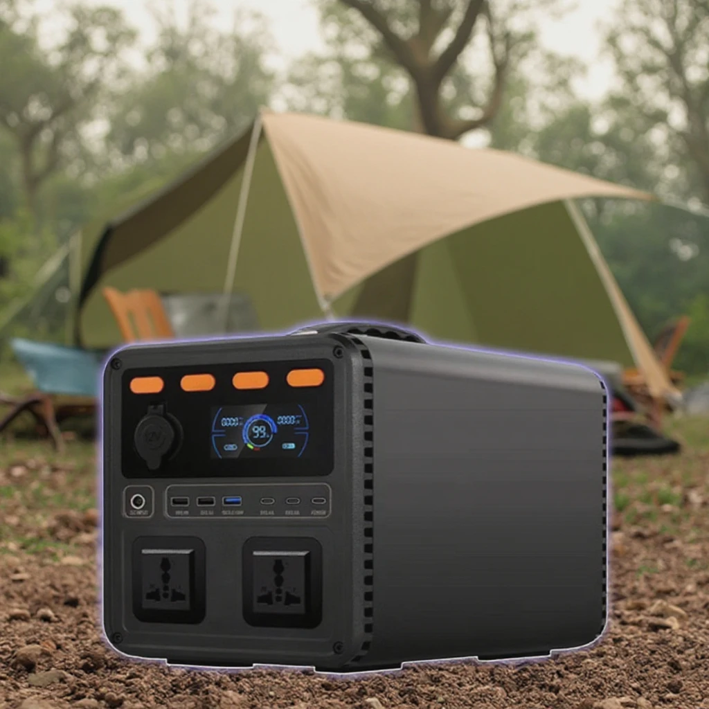 1200W Fast Charging Portable Power Stations Japanese/US/European Standard Energy Storage Outdoor Use 1 Degree Electric Movable
