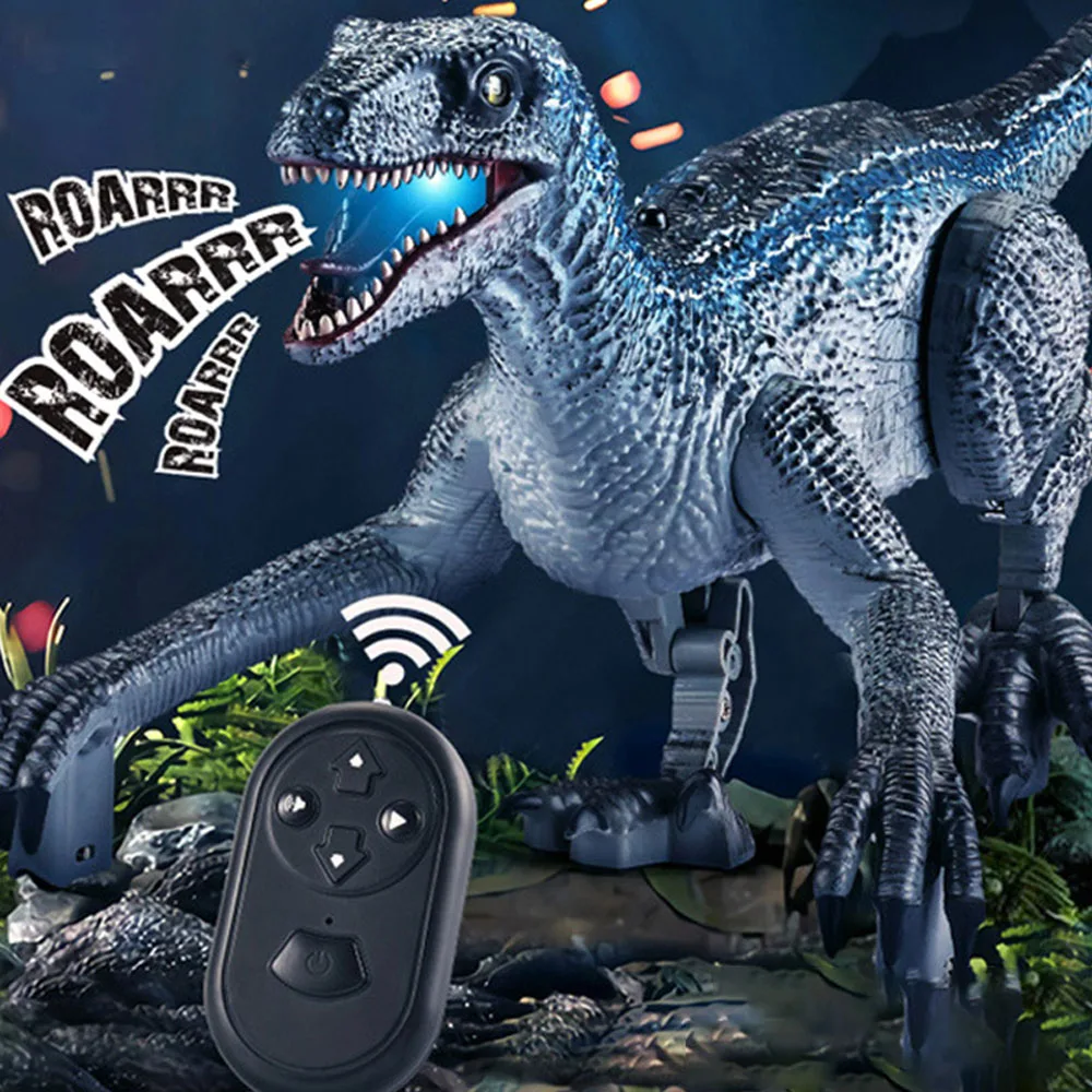 2.4G Remote Control Cuddly Battery Rc Beautiful Allosaurus Animals Dragon Glowing Dinosaur Toy For Sale