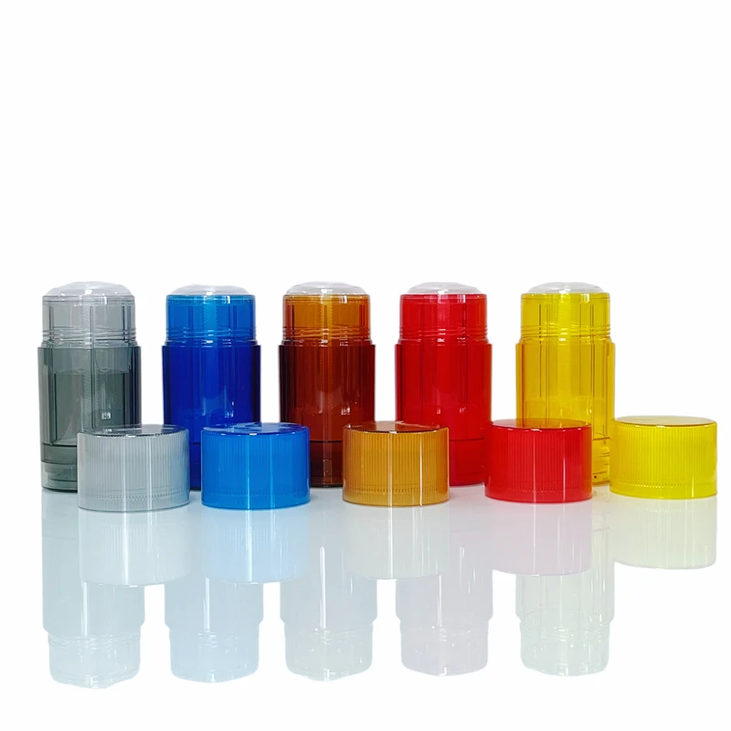 plastic bottle manufacturer PP15ml 30ml 50ml 70ml round bottom filling solid sunscreen stick container Deodorant bottle