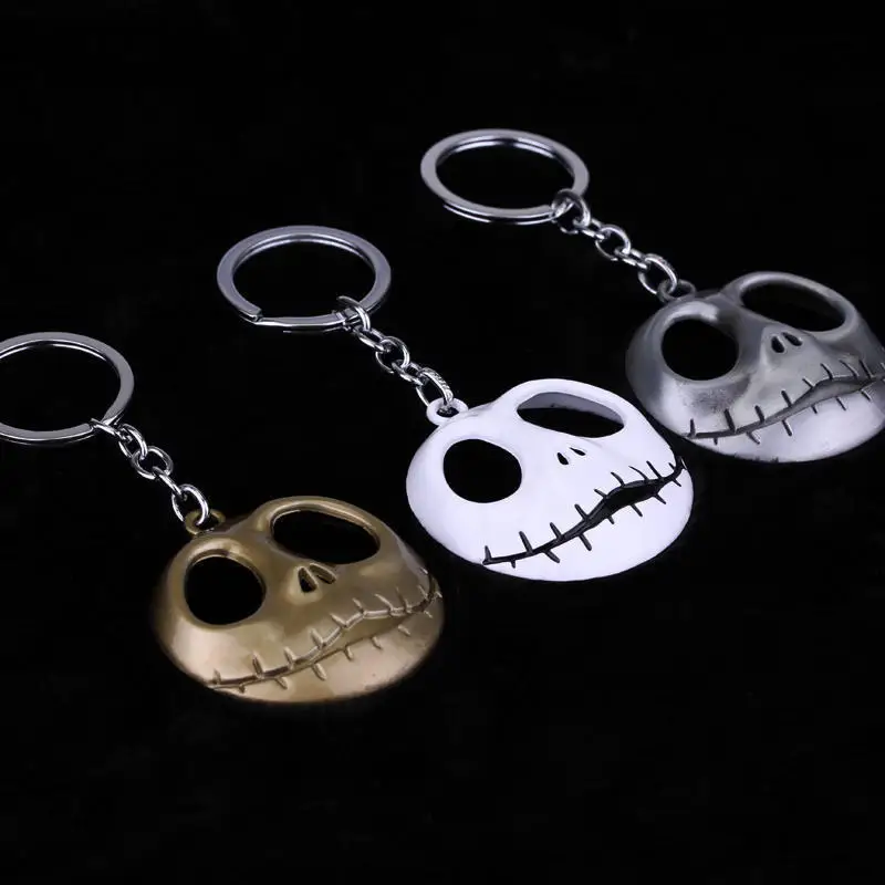 Halloween Key Chain Metal Horror Charms Key Holder Gost Mask Stainless Steel Key Chain Manufacture Supply