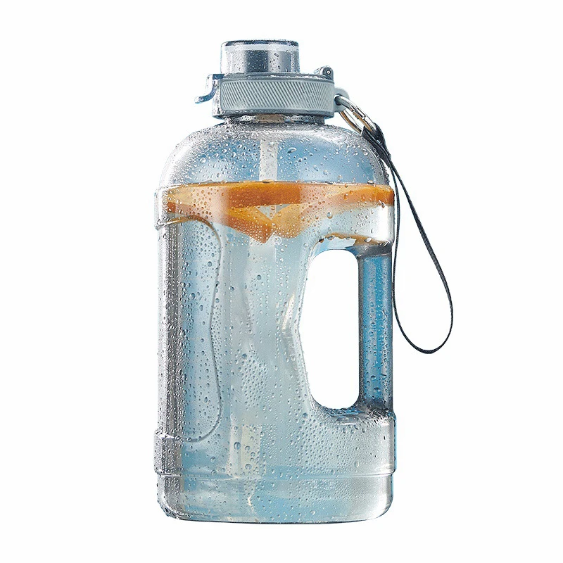 Water Bottles Gym jug bpa free custom logo Plastic Motivational Half gallon/2.2l /one gallon/1 gallon water bottles with sleeve