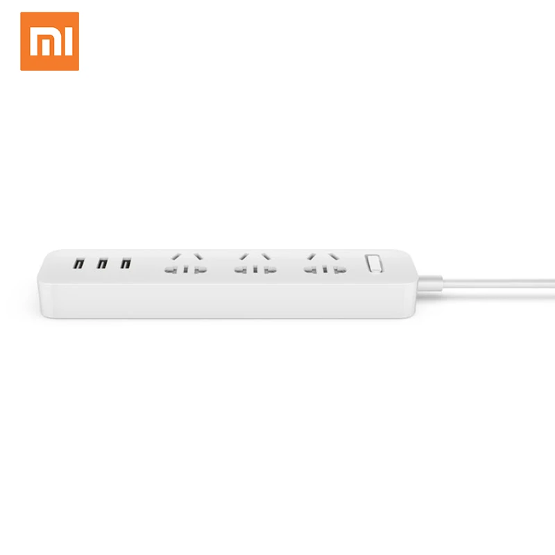 
[Global version] Original Xiaomi MI Power Strip 3 USB Ports Smart Fast Charging Standard Extension Socket Plug 