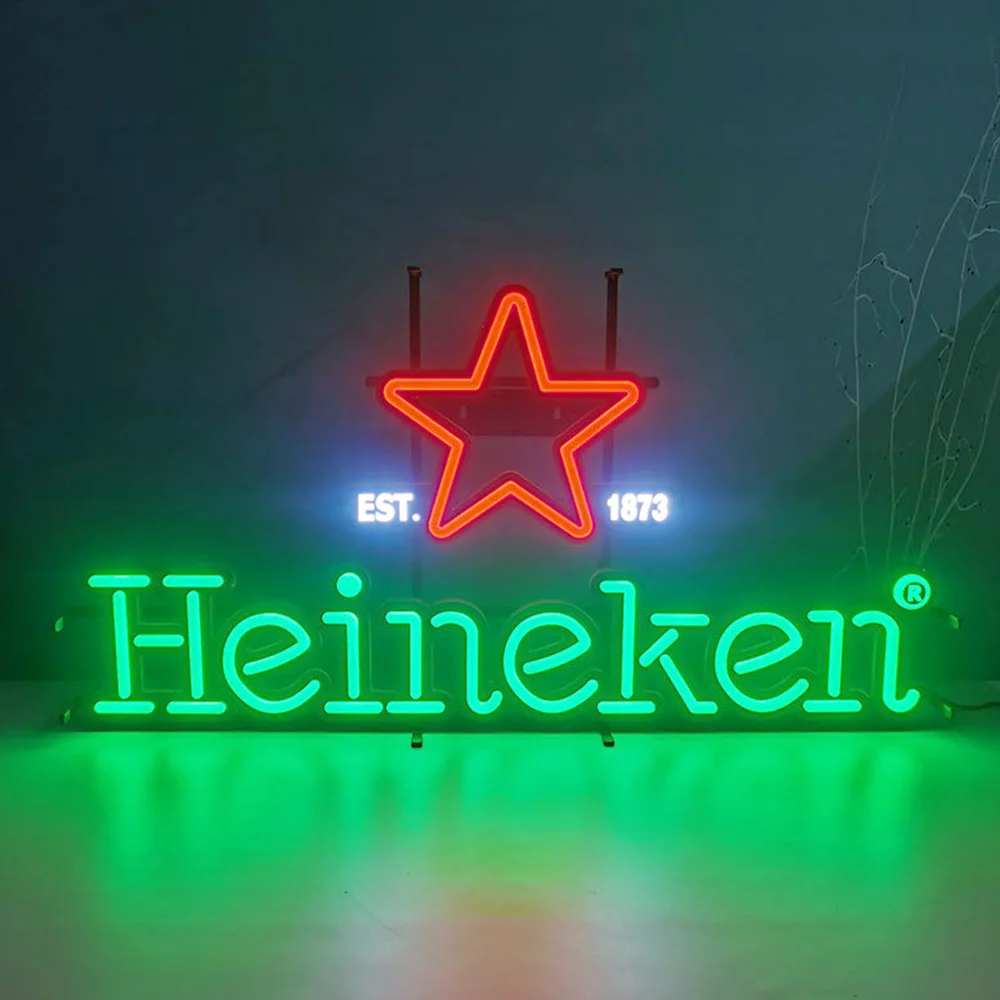 Рекламная доска с подсветкой брендовые винные неоновые огни Коктейльные пивные бутылки кружки для парикмахерского клуба вывески неоновая вывеска УФ-бар