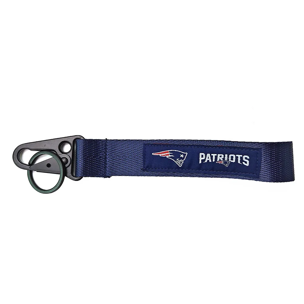 Wholesale USA NF Rugby Football Team Club Wrist Strap Keychain Car Embroidery Cloth Strip Fabric Weaving Lanyard Keyring
